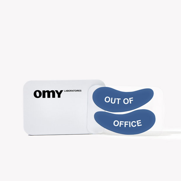 Patchs réutilisables pour les yeux Out of Office - Bleu
